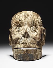 Aztec wooden mask