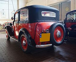 BMW 309 - Tyl - Muzeum Pojazdów Zabytkowych Zabrze.jpg