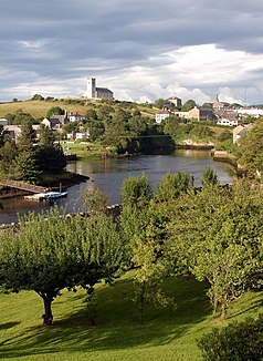 De rivier de Erne in Ballyshannon