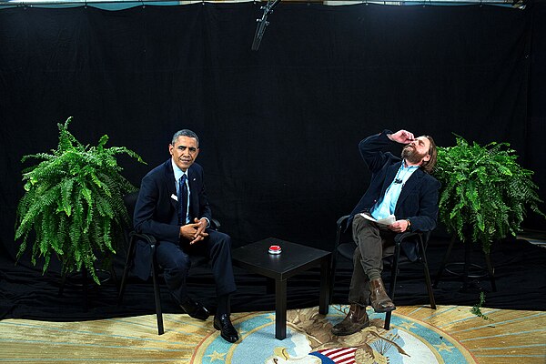 Galifianakis interviewing Obama on Between Two Ferns