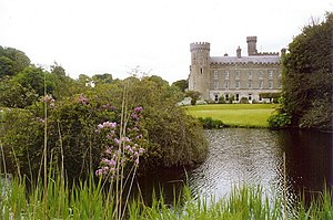 Barmeath Castle with lake