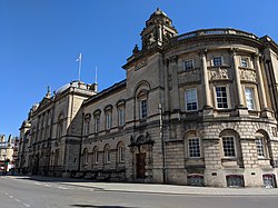 Guidlhall in Bath, headquarters of Bath and North East Somerset Council Bath Guildhall, April 2020.jpg