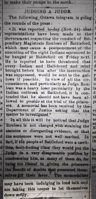<span class="mw-page-title-main">1885 hangings at Battleford</span>