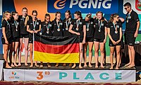 Deutsch: Beachhandball U-17-Europameisterschaften 2019 (Beach handball Euro); Tag 4: 30. Juni – Siegerehrung English: 2019 Beach Handball 17 European Championships; Day 4: 30 June 2019 –Medal Ceremony