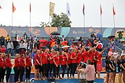 Deutsch: Beachhandball Europameisterschaften 2019 (Beach handball Euro); Tag 6: 7. Juli 2019 – Siegerehrungen English: Beach handball Euro; Day 6: 7 July 2019 – Medal ceremony