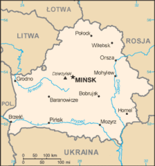 Mapa Białorusi