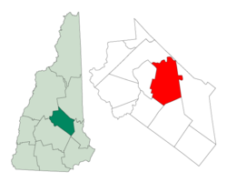 Belknap County, New Hampshire'daki Yer