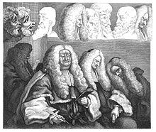 The second state, unfinished at the time of Hogarth's death. Bench second state.jpg