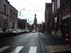 Rue Fernand-Thomas (vue du clocher).