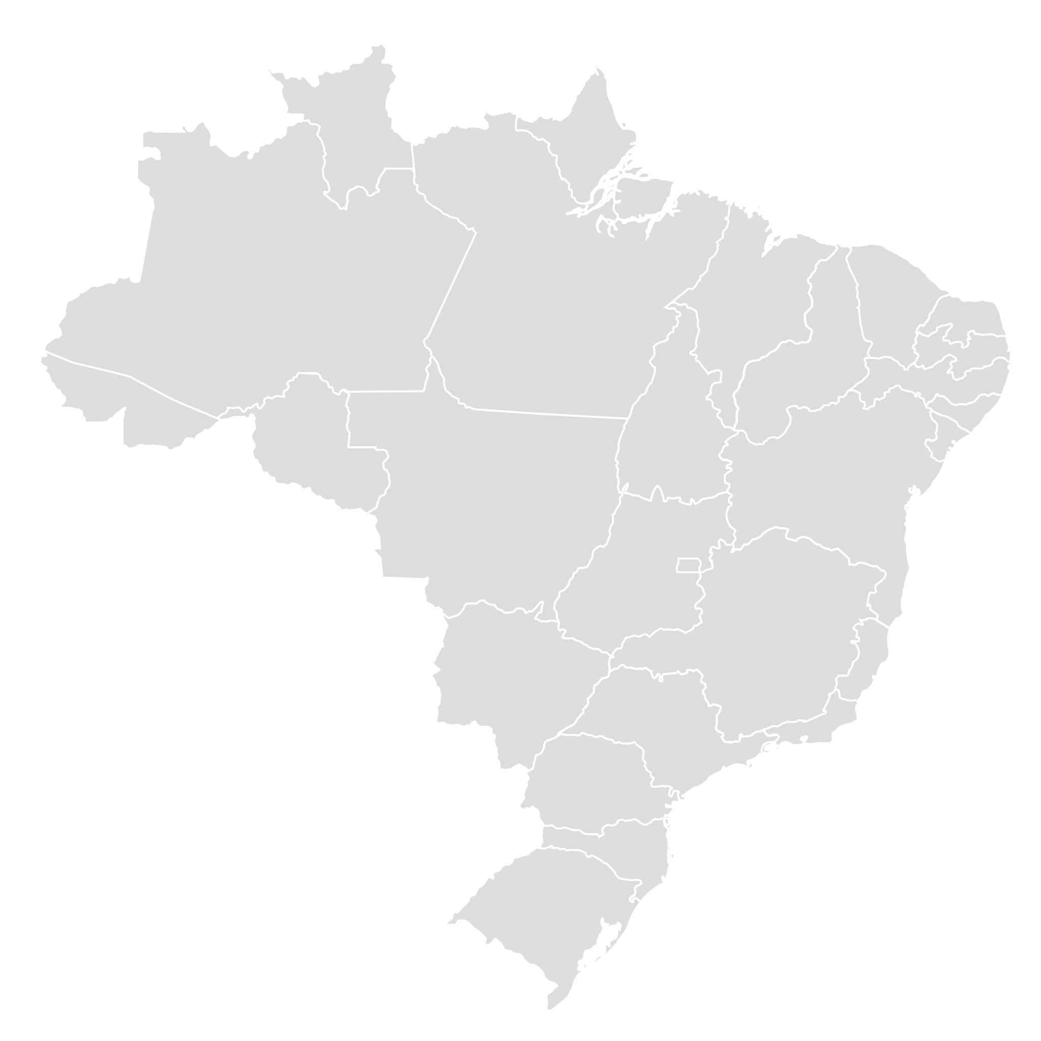 brazil map black and white