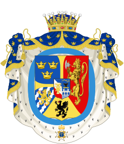 Prins Carl Oscar, hertug av Södermanlands våpenskjold
