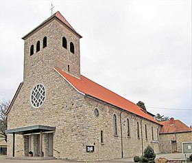kirken og klokketårnet