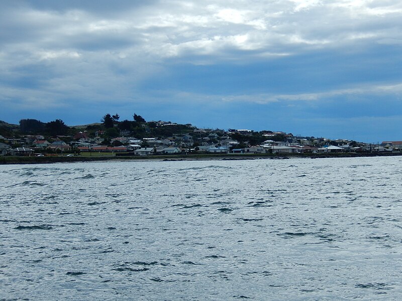 File:Bluff from Stewart Island ferry.jpg