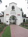 Exterior view of Bowers Museum.