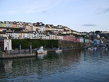 Looking west across Brixham Harbour