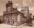 Gevel van de basiliek van Santa Maria Assunta op een foto uit de vroege jaren 1900.