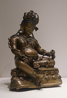 Bronze statue of Jambhala, 15th-16th century Tibet. Bronze statue of Jambhala, from Tibet - National Museum, New Delhi.jpg