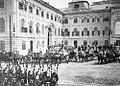 Royal procession in the western courtyard (1880s)