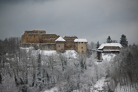 Burg Hohenrechberg im Winter