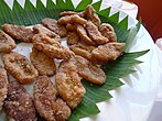 Pinakufu, a variant of cascaron doughnuts made with glutinous rice