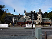 A puffin crossing with nearside signals in Aviemore Cairngorm Hotel and a pelican crossing, Grampian Road, Aviemore - geograph.org.uk - 2687101.jpg