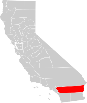 A county locator map of California, with River...