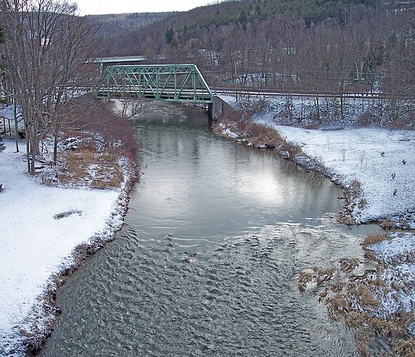 The Casselman River in Casselman River Bridge State Park near Grantsville, Maryland