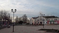 Central square in Kuvshinovo