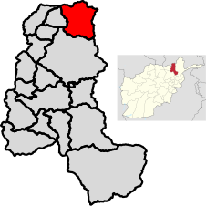 Chah Ab District Map