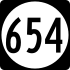 State Route 654 işaretçisi