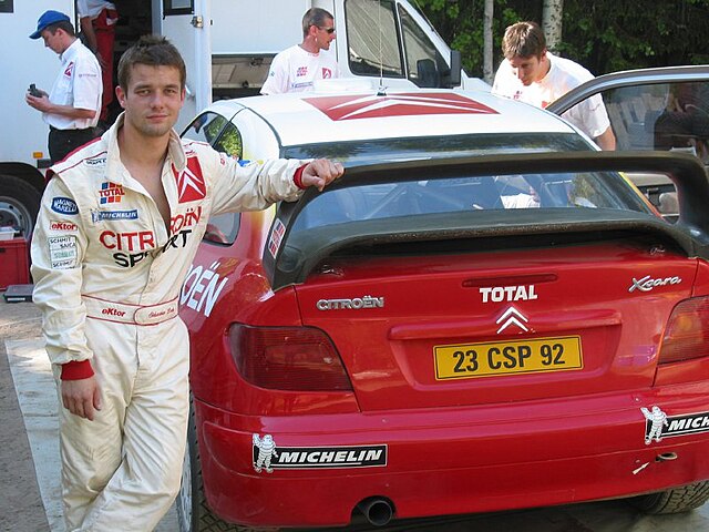 Loeb during Citroën's testing in Finland in May 2002