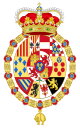 Coat of Arms of the Prince of Asturias (1761-1868 and 1874-1931)-Golden Fleece Variant.svg