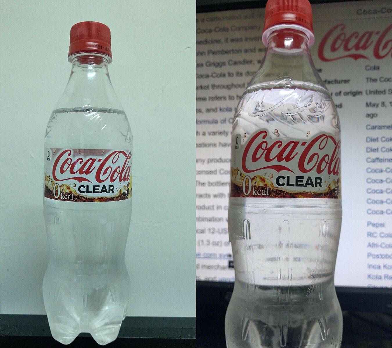 Coca cola clear