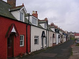 Fila di cottage a St Abbs