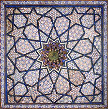 Décor de la mosquée Khodja Akhrar (Samarcande, Ouzbékistan) (5646850919).jpg