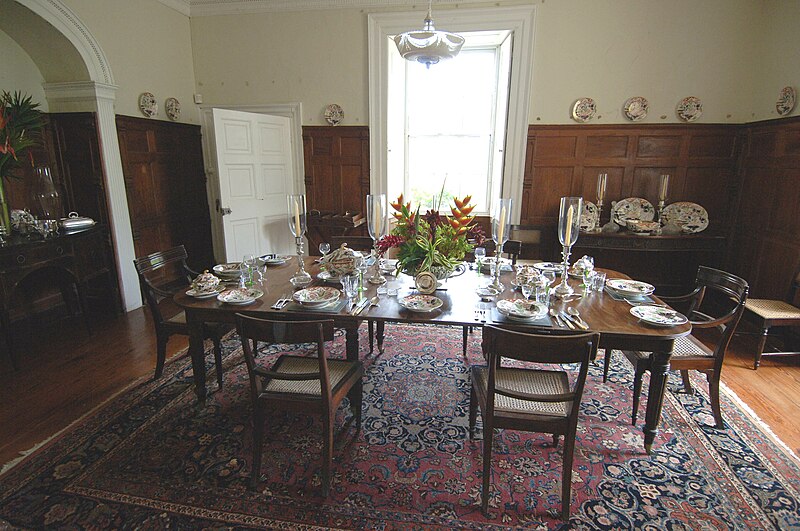 File:DINING ROOM - ST. NICHOLAS ABBEY - BARBADOS.jpg