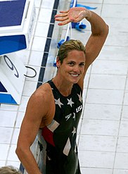 Dara Torres American swimmer, Olympic gold medalist, former world record-holder, sports broadcaster, swimsuit model