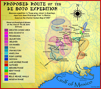 List Of Sites And Peoples Visited By The Hernando De Soto Expedition