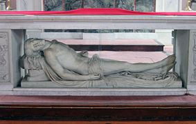 The Dead Christ (1833, Carrara marble), at St. Finbarr's South Church in Cork, Ireland