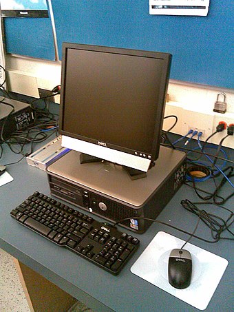 A Dell OptiPlex desktop computer