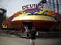 A Gravitron called "Devil's Hole" at Martin's Fantasy Island in Grand Island, New York