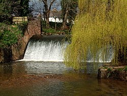Weir on River Sid at Sidmouth