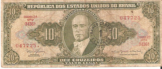 BRAZIL 1 CRUZEIRO - 7 BANKNOTES B27 CX1-80