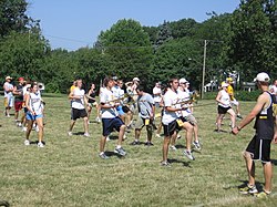 Members participate in the annual Drill Down during camp. Drill Down 3.JPG