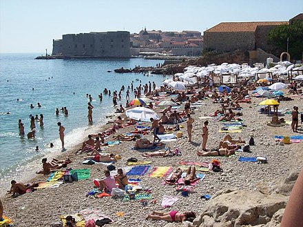 Banje Beach and the Old Town