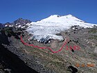 Easton Glacier auf dem Mount Baker