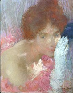Femme au gant (vers 1900-1902), pastel, musée des Beaux-Arts de Dijon.