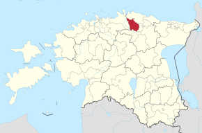 Kart over Kadrina kommune