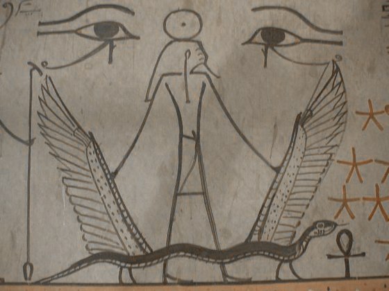 Sokaris représenté dans la tombe de Thoutmôsis III.