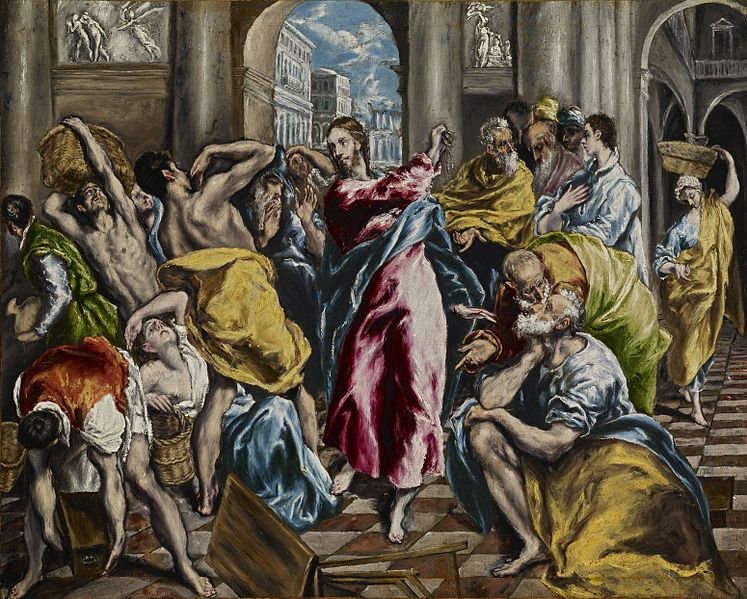 Datei:El Greco - The Purification of the Temple - WGA10541.jpg